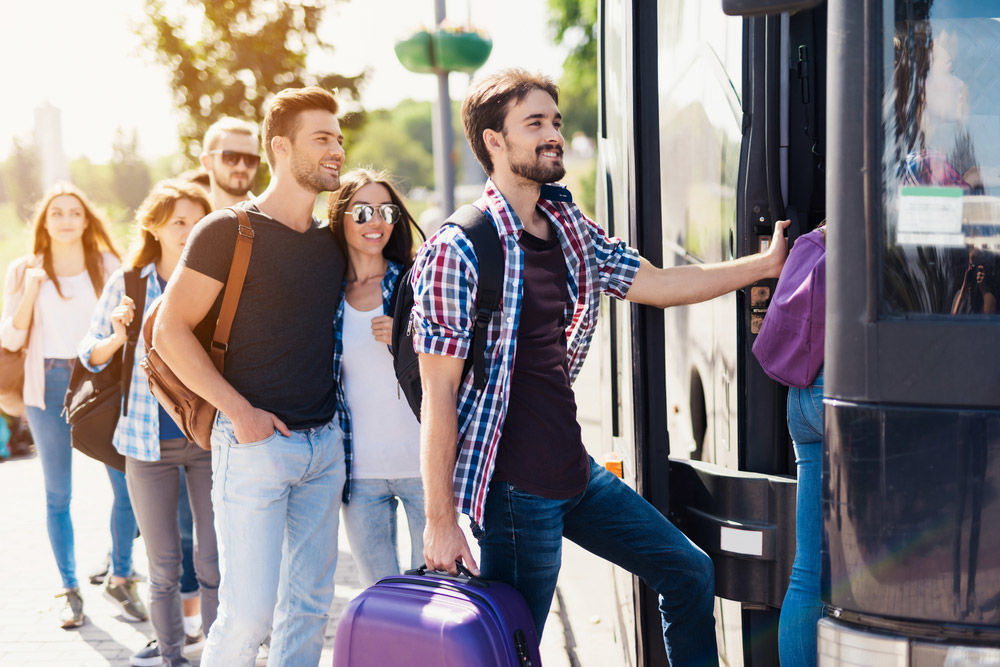 Tourists Preparing To Get On The Bus | Tour Bus Hire Northern Rivers 